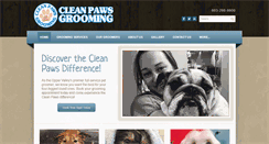 Desktop Screenshot of cleanpawsgrooming.com
