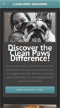 Mobile Screenshot of cleanpawsgrooming.com